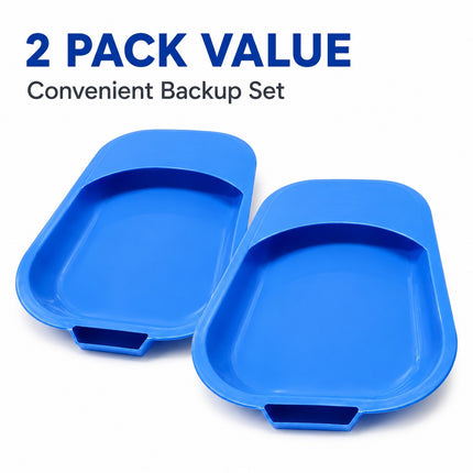 Unisex Bed Pan with Handle 32cm Portable Toilet Urinal for Elderly, Disabled & Bedridden Patients Spill-Resistant Commode