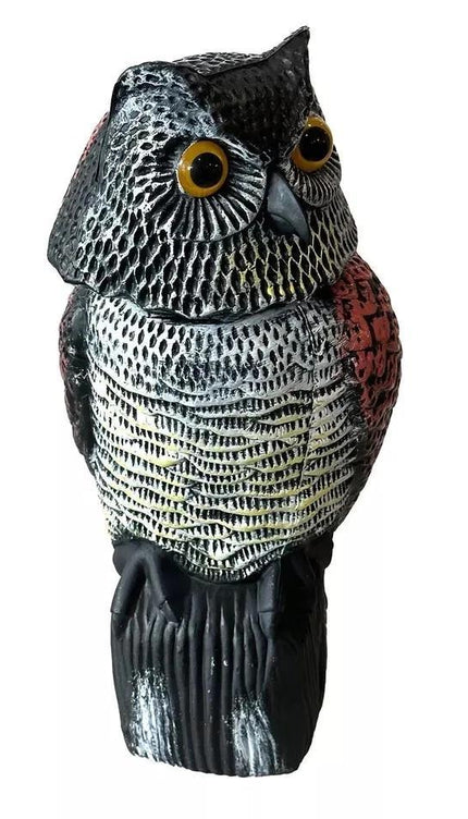 Hawk Owl Heron Decoy Bird Pest Control Cat Repeller Pond Garden Scare Ornament