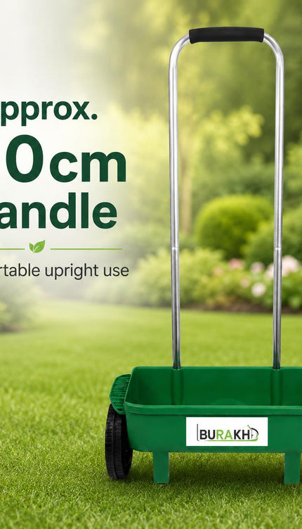 12L Wheeled Lawn Spreader for Grass Seed & Fertiliser