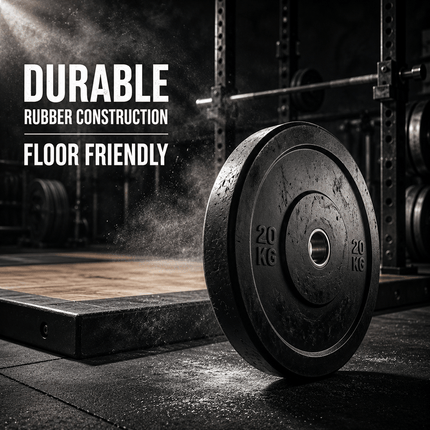Pack of 2 Rubber Weight Plates Barbell Discs Dumbbell Weights Strength Training Gym Lifting Plates for Home Workout