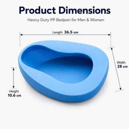 Portable Bed Pan – Spill-Resistant