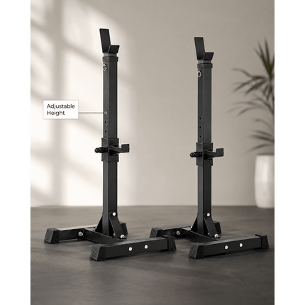 Adjustable Barbell Squat Rack Stand for Bench Press and Home Gym Weight Training
