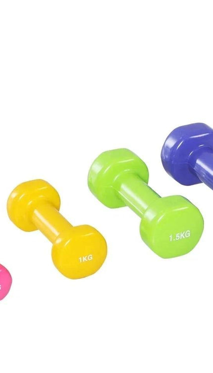 10KG Neoprene Dumbbell Hand Weights Pair with CarryDurable Stand Durable