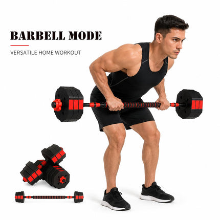 15KG Adjustable Dumbbell & Barbell Set