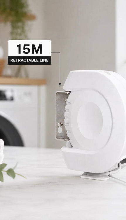15m Retractable Clothes Line 15KG Wall Mounted Washing Line
