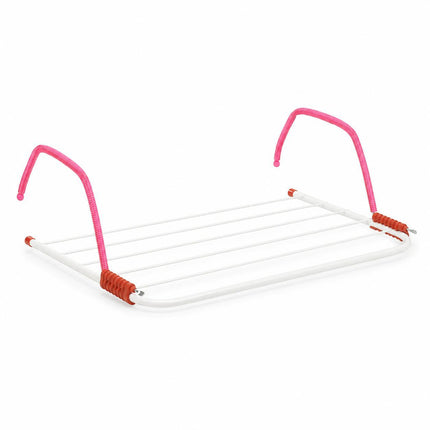 Foldable Over Bath Clothes Airer – 5-Bar Stainless Steel Laundry Drying Rack for Indoor Clothes Drying