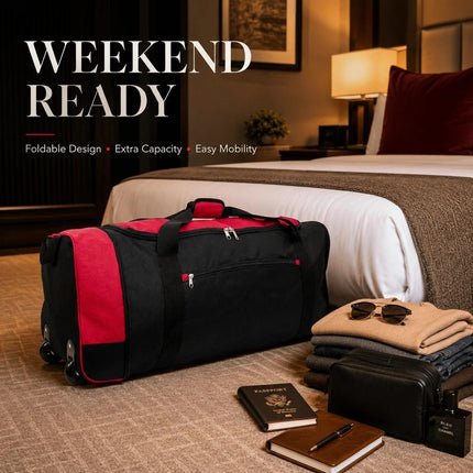 80L Rolling Duffle Bag