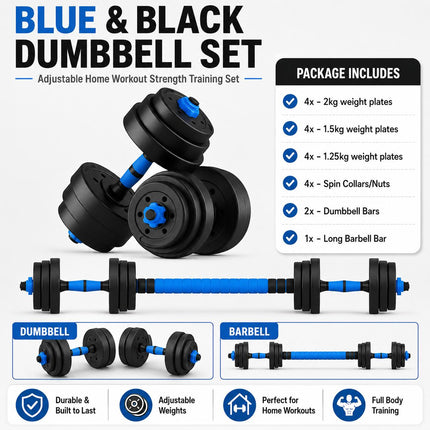 20kg Adjustable Dumbbell Set – 5 Styles