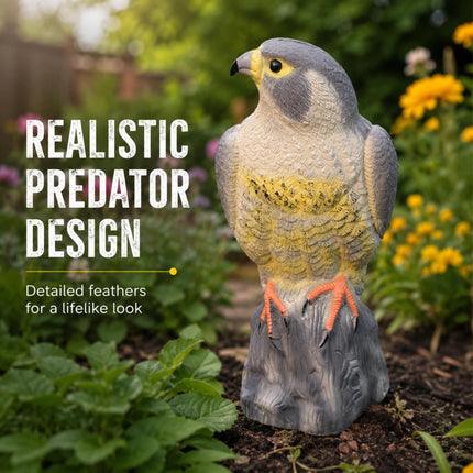 Bird Scarer Decoy Garden Ornament – Owl, Hawk, Heron & Plastic Hawk Realistic Bird of Prey Pest Deterrent for Pigeons Crows Cats, Pond Lawn Patio & Allotment