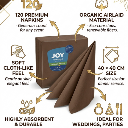120 Pack Airlaid Dinner Napkins