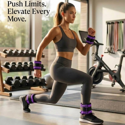 0.5kg Purple Ankle & Wrist Weights Set – 2 Pack