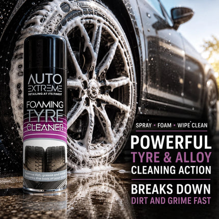 2x Foaming Tyre & Alloy Wheel Spray Cleaner 300ml