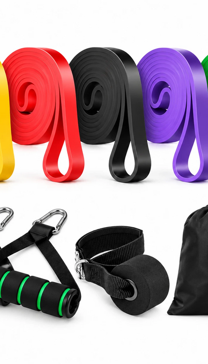 5-Level Resistance Bands Set with Door Anchor Kit