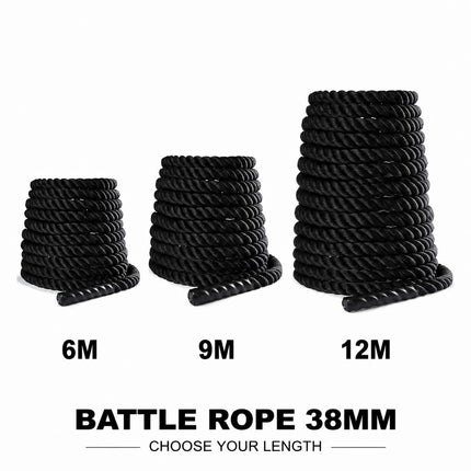 Battle Rope 38mm Heavy Duty Gym Workout Cardio Fitness Training Sled Pull Rope