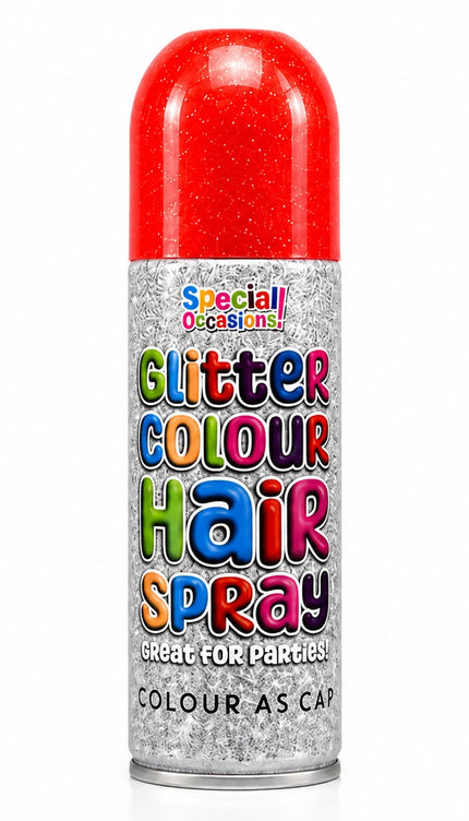 Glitter Colour Hair Spray 200ml – Temporary Washable Hair Colour | 6 Vibrant Shades