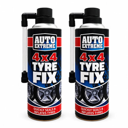 2x Instant Tyre Fix Spray Car Jeep SUVs Can Emergency Puncture Repair Kit 450ml