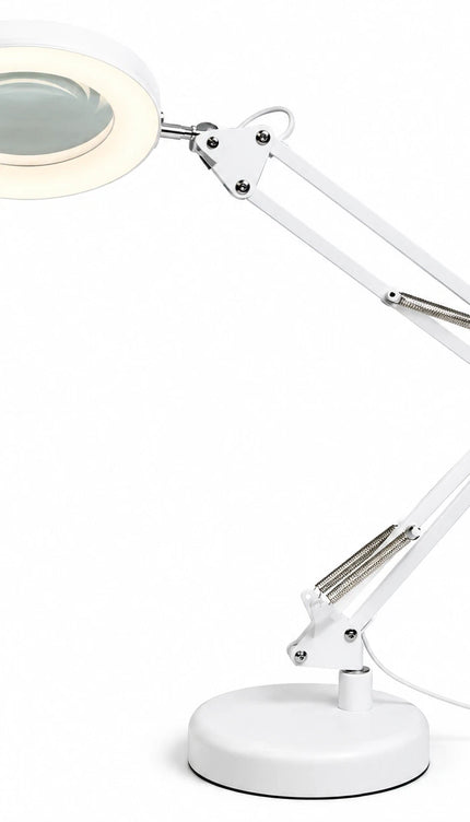 LED Magnifier Lamp 3X Magnifying Glass Usb Desk Light 3 Colour Modes 10Brightnes