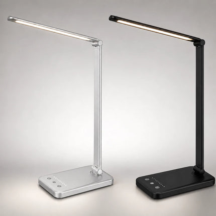LED Desk Lamp Dimmable Touch Control USB 5 Modes Timer Reading Study Light