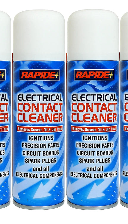 4x 200ml Electrical Contact Cleaner Switch Clean Aerosol Spray Can Dirt Remover