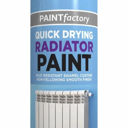 Cast Iron Radiator Spray Paint 400ml Aerosol Real Feel Effect Brilliant White