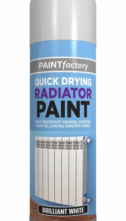 Cast Iron Radiator Spray Paint 400ml Aerosol Real Feel Effect Brilliant White