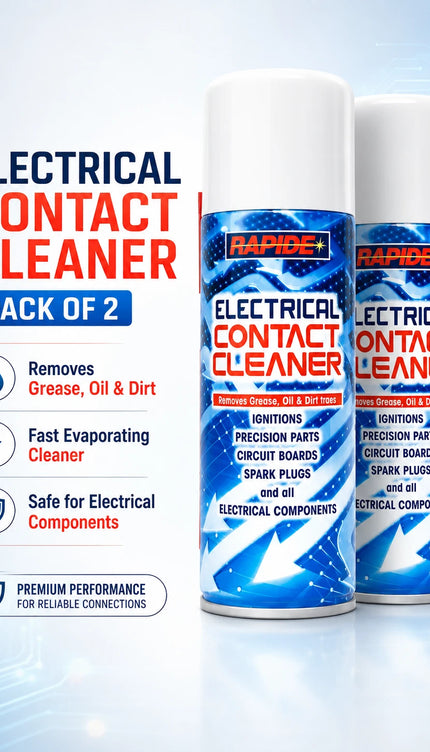 2x Electrical Contact Cleaner 200ml Switch Clean Aerosol Spray Can Dirt Remover