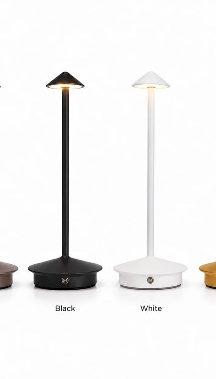 Cordless Rechargeable LED Table Lamp – Dimmable, 3 Light Modes