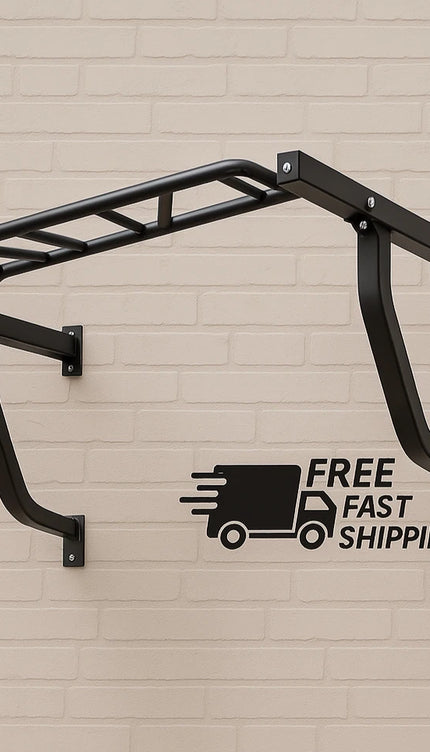 Multi Grip Wall Mounted Pull Up Bar Heavy Duty Chin Up 300LB Gym Workout Station