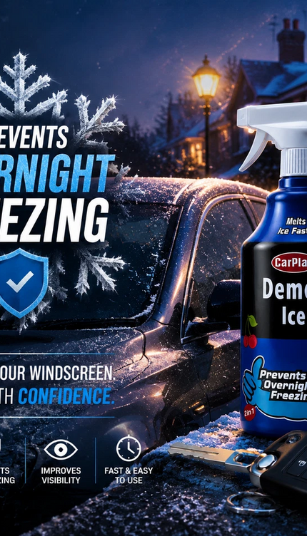 CarPlan De-Icer Spray 1L Frozen Car Windows Fast Acting Frost Remover Preventer