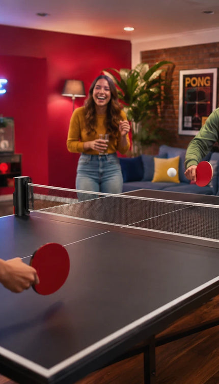 Portable Retractable Table Tennis Net with Adjustable Clamps