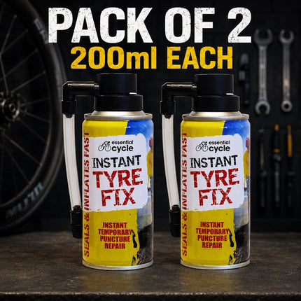 2x Instant Tyre Fix Spray Bicycle Bike Can Emergency Puncture Repair Kit 200ml