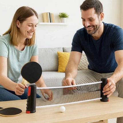 Retractable Ping Pong Net Portable Table Tennis Replacement Adjustable Clamps