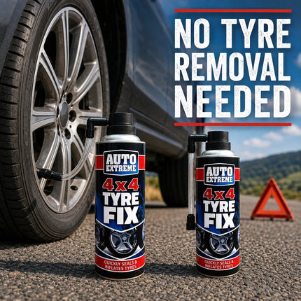 2x Instant Tyre Fix Spray Car Jeep SUVs Can Emergency Puncture Repair Kit 450ml
