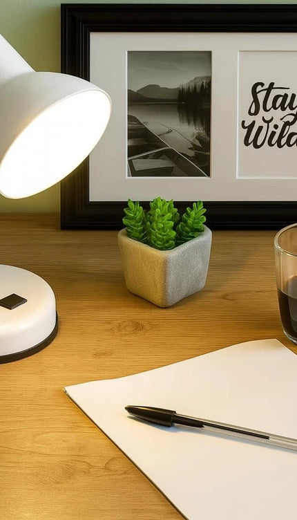 Study Desk Lamp Flexible Neck E27 40W Simple Design for Study Work Room Home