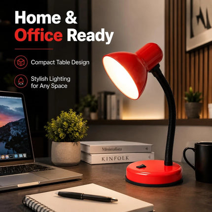 Study Desk Lamp Flexible Neck E27 40W Simple Design for Study Work Room Home