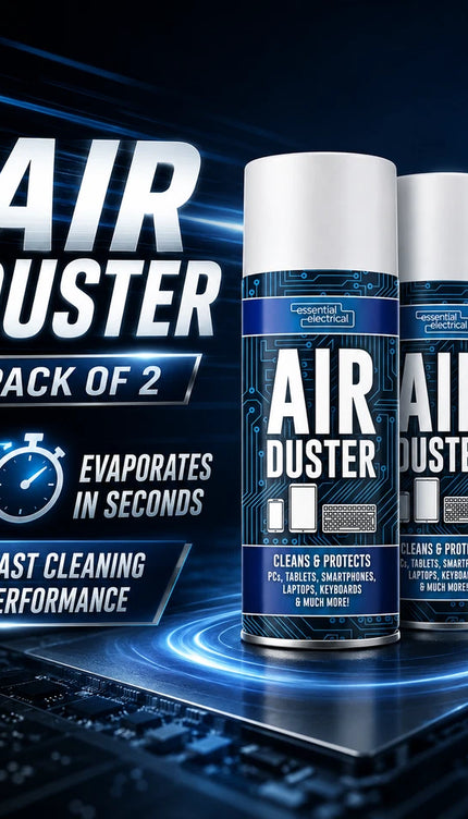 2-Pack Air Duster Spray Compresed Gas Can for Cleaning Laptop PC Keyboard 400ml