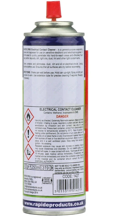 200ml Electrical Contact Cleaner Switch Clean Aerosol Spray Can Dirt Remover