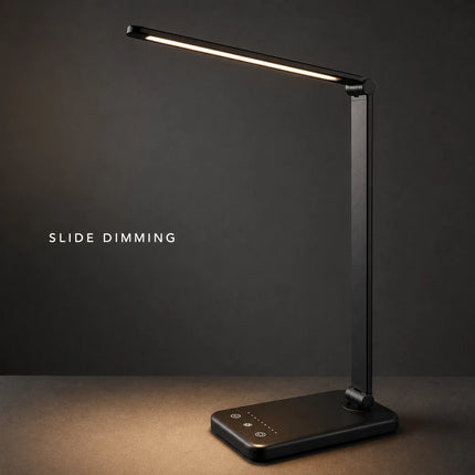 LED Desk Lamp Dimmable Touch Control USB 5 Modes Timer Reading Study Light