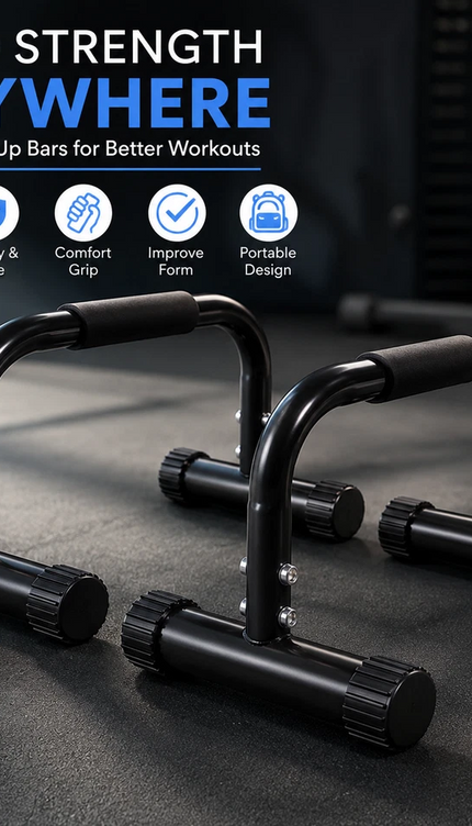Parallettes Push-Up Bars for Calisthenics & Gymnastics – Pair