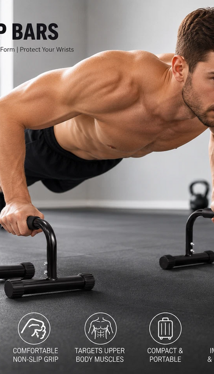 Parallettes Push-Up Bars for Calisthenics & Gymnastics – Pair