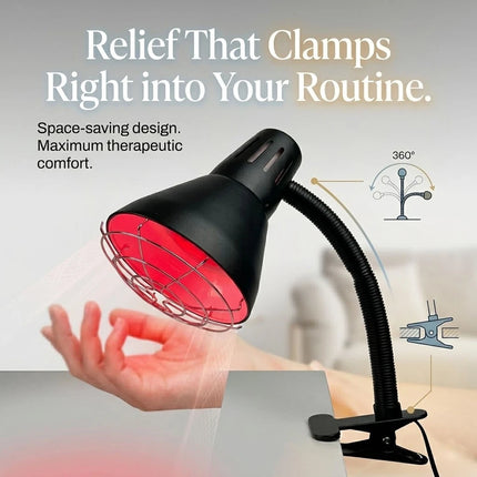Infrared Heat Lamp 150W Red Light Therapy Clip On Adjustable Muscle Relaxation