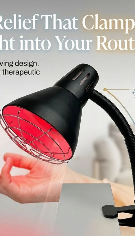 Infrared Heat Lamp 150W Red Light Therapy Clip On Adjustable Muscle Relaxation