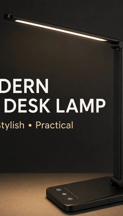 LED Reading Desk Lamp with Touch Dimming & Timer