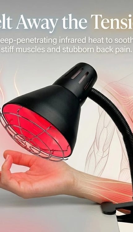 Infrared Heat Lamp 150W Red Light Therapy Clip On Adjustable Muscle Relaxation