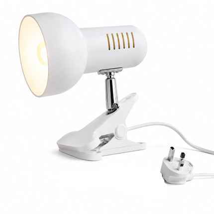 Clip On LED Study Lamp E27 For Bed Headboard Desk Shelf Adjustable Reading Light