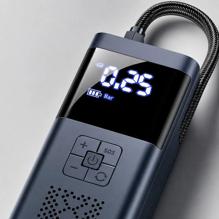 Car Tyre Inflator 150PSI Cordless Air Compressor Pump Digital 5V 4000mAh Battery