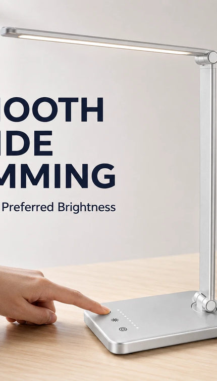 LED Reading Desk Lamp with Touch Dimming & Timer