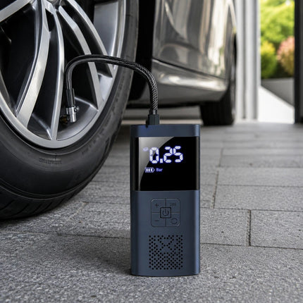 Car Tyre Inflator 150PSI Cordless Air Compressor Pump Digital 5V 4000mAh Battery