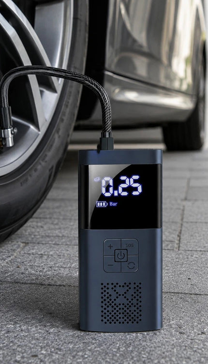 Car Tyre Inflator 150PSI Cordless Air Compressor Pump Digital 5V 4000mAh Battery